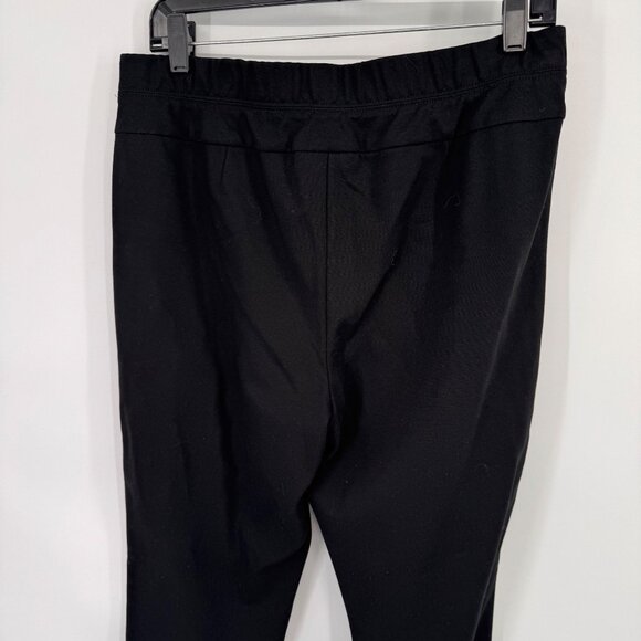 J.Jill Womens Ponte Leggings Black size Medium faux leather trim - Picture 7 of 12